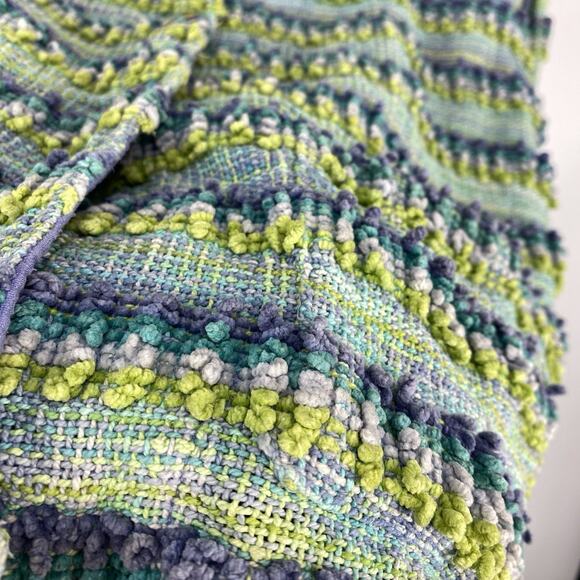 ANU Woven Chenille Tapestry Jacket Blazer Women size Large Button Up Boxy Artsy - Picture 13 of 16